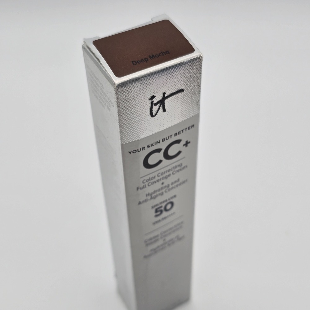 It Cosmetics SPF 50 CC+ Full Coverage Cream Deep Mocha 1.08oz